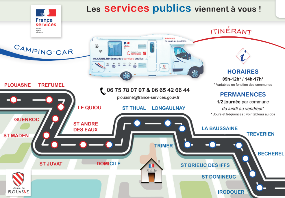  Les plannings de “Juillet et Aout 2024” du Camping Car “France Services”
