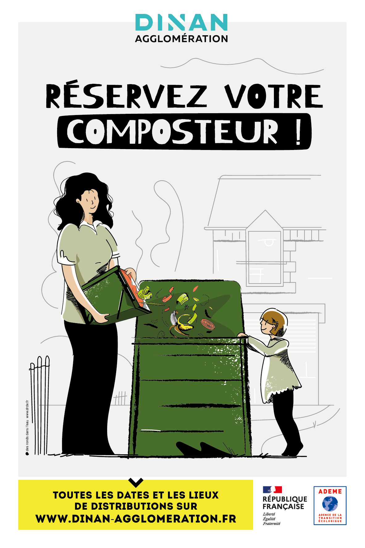 DISTRIBUTIONS COMPOSTEURS INDIVIDUELS – SEPTEMBRE- Saint-André-des-Eaux & Le Quiou