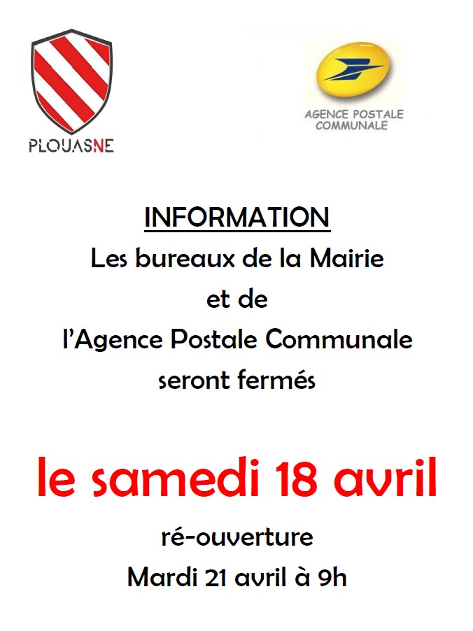 Fermeture exceptionnelle